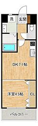 プレミア片野 1DKの間取図画像