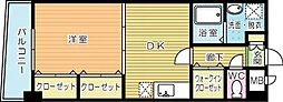 S-FORT小倉 1DKの間取図画像
