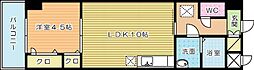 雅ビル 1LDKの間取図画像