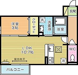 パディコート下城野 1階/108