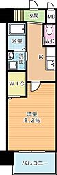 アクシオ北九州 1Kの間取図画像