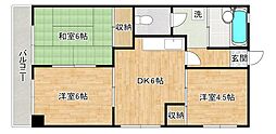 渡辺興産ビル 3LDKの間取図画像