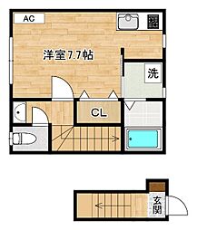 サムゴールド ワンルームの間取図画像