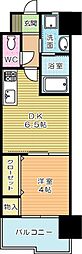 ワンプロジェクト三萩野 1DKの間取図画像