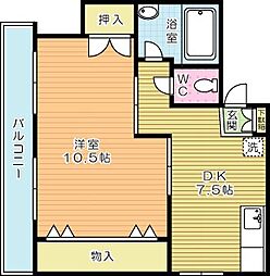 間取図画像 1DK