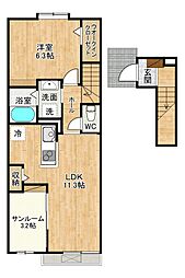 グローリア・ヒデ A棟 2階