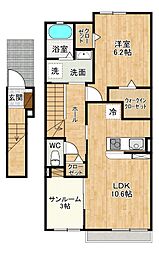 グローリア・ヒデ　B棟 2階