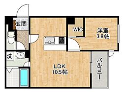 Crecia片野II（クレシア片野II） 3階
