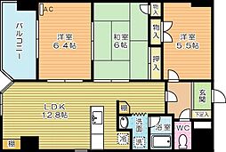 ウィルステージ霧ヶ丘 3LDKの間取図画像