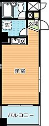 サンモリッツ小倉壱番館 ワンルームの間取図画像