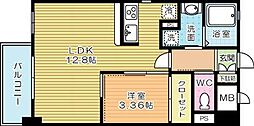 ガーラプラチナコート 1LDKの間取図画像
