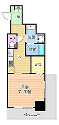 FLATS別院 1Kの間取図画像