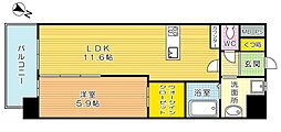 リオグランデ 1LDKの間取図画像