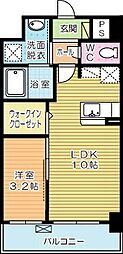 エンラージ・タワー 1LDKの間取図画像