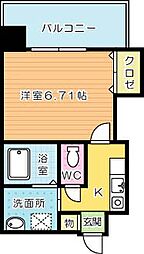 協和大手町ビル 1Kの間取図画像