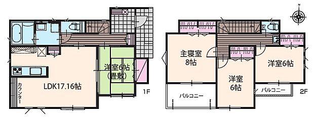 全居室南向きで日当たり良好です！