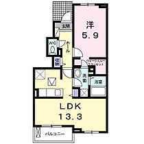 クラール元山サウスＢ 103 ｜ 香川県高松市元山町449番地（賃貸アパート1LDK・1階・49.39㎡） その2