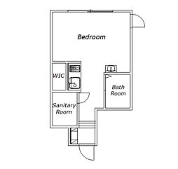 ザ・クラス大岡山 2階1Kの間取り