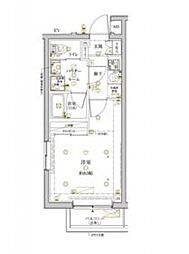 クレイシアIDZ学芸大学 5階1Kの間取り