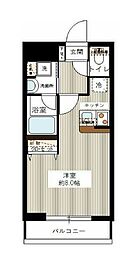 JR京浜東北・根岸線 大森駅 徒歩9分の賃貸マンション 2階1Kの間取り