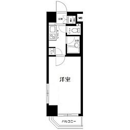 ルーブル学芸大学六番館 5階1Kの間取り