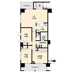 間取図画像 3LDK