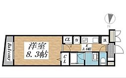 世田谷区下馬6丁目マンション 1LDKの間取図画像