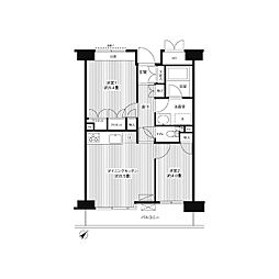 ステラメゾン武蔵小山 2LDKの間取図画像