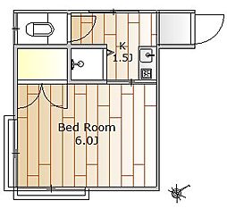 ドゥエルさかえ ワンルームの間取図画像