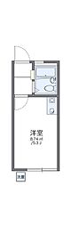 レオパレス祐天寺 1Kの間取図画像