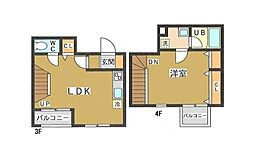 ドリームレジデンス 4階1LDKの間取り