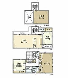 南久が原戸建 2SLDKの間取り
