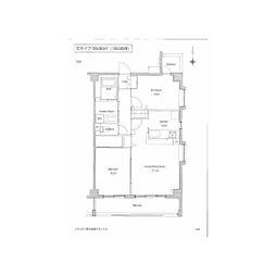 ソサエティ柿の木坂アネックス 1階2LDKの間取り