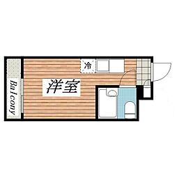 メゾン・ド・ジョワ ワンルームの間取図画像