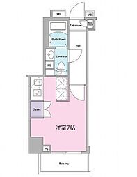 Log武蔵小山 2階ワンルームの間取り
