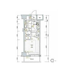 PREMIUM　CUBE　G　西大井 2階1Kの間取り