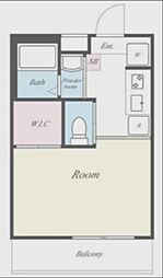 FLレジデンス品川I 3階1Kの間取り