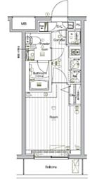 THE　PREMIUM　CUBE　G　大崎 5階1Kの間取り