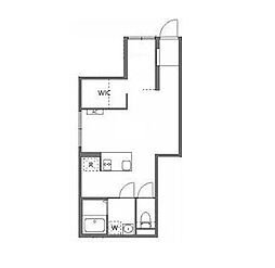 アピチェ戸越銀座 1階1LDKの間取り
