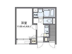 ガーデン久が原 1Kの間取図画像