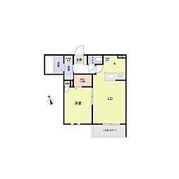 ワイズレジデンス 1LDKの間取図画像