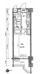 フォルティス大森 1Kの間取図画像