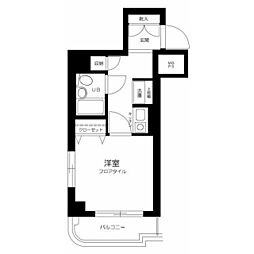 ワコーレ西馬込 1Kの間取図画像