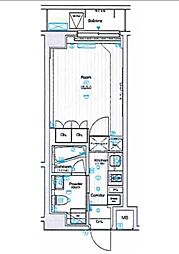 SYFORME下丸子AsylCourt 1Kの間取図画像