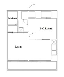 ガーデンハイツ小山 2DKの間取図画像