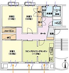 物件の間取り