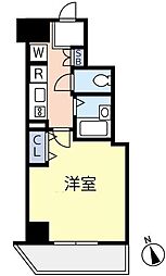 グランヴァン戸越銀座 1Kの間取図画像