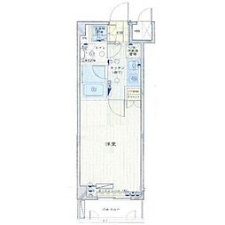 ルーブル下北沢 1階1Kの間取り