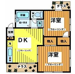 間取図画像 2DK