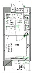 パレステュディオ渋谷ウエスト 6階1Kの間取り
